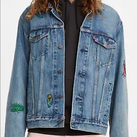 Levi’s Freehand Embroidery Trucker Jacket - Picture 3 of 4